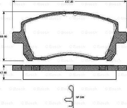 BOSCH 0 986 TB2 327 - Kit pastiglie freno, Freno a disco www.autoricambit.com