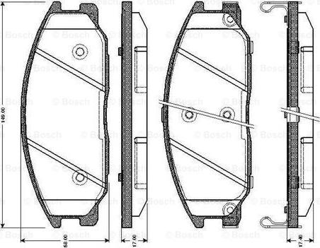 BOSCH 0 986 TB2 379 - Kit pastiglie freno, Freno a disco www.autoricambit.com