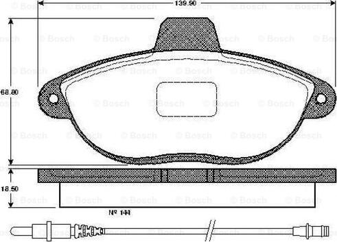 BOSCH 0 986 TB2 295 - Kit pastiglie freno, Freno a disco www.autoricambit.com