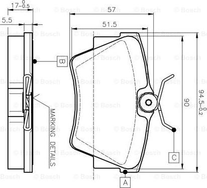 BOSCH 0 986 TB2 290 - Kit pastiglie freno, Freno a disco www.autoricambit.com