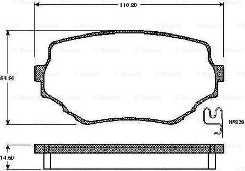 BOSCH 0 986 TB2 291 - Kit pastiglie freno, Freno a disco www.autoricambit.com