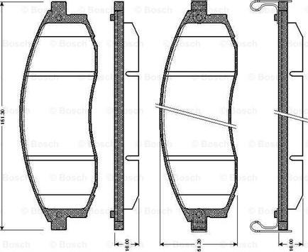 BOSCH 0 986 TB2 293 - Kit pastiglie freno, Freno a disco www.autoricambit.com