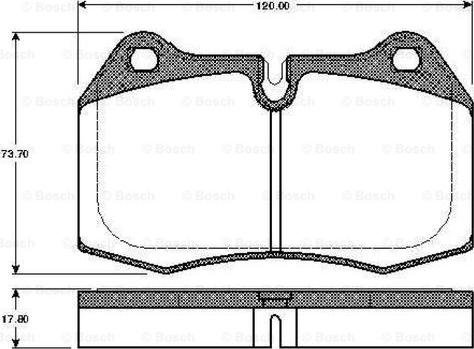 BENDIX BPD1797 - Kit pastiglie freno, Freno a disco www.autoricambit.com