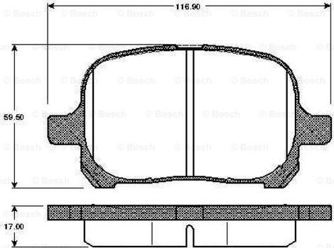 BOSCH 0 986 TB2 754 - Kit pastiglie freno, Freno a disco www.autoricambit.com