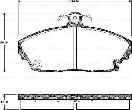 BOSCH 0 986 TB2 758 - Kit pastiglie freno, Freno a disco www.autoricambit.com