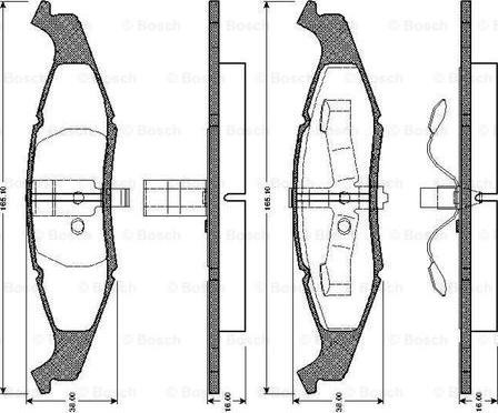 BOSCH 0 986 TB2 704 - Kit pastiglie freno, Freno a disco www.autoricambit.com