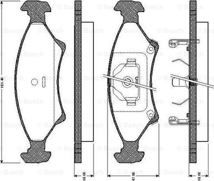 BOSCH 0 986 TB2 716 - Kit pastiglie freno, Freno a disco www.autoricambit.com