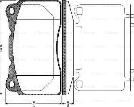 BOSCH 0 986 TB2 770 - Kit pastiglie freno, Freno a disco www.autoricambit.com