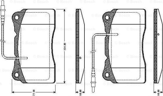 BOSCH 0 986 TB2 771 - Kit pastiglie freno, Freno a disco www.autoricambit.com