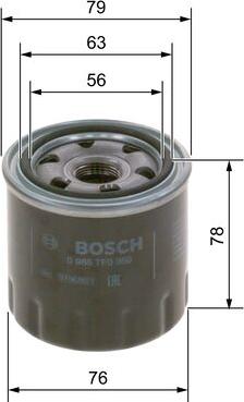 BOSCH 0 986 TF0 059 - Filtro olio www.autoricambit.com