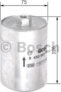 BOSCH 0 450 905 906 - Filtro carburante www.autoricambit.com