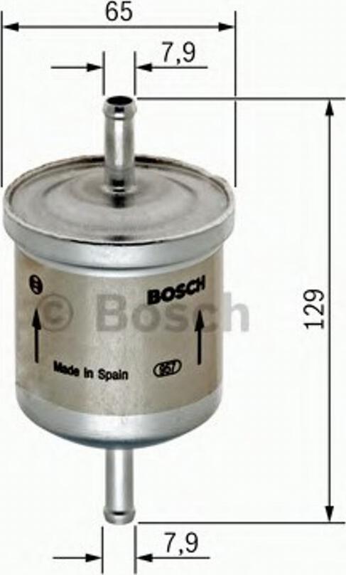 BOSCH 0450905974 - Filtro carburante www.autoricambit.com