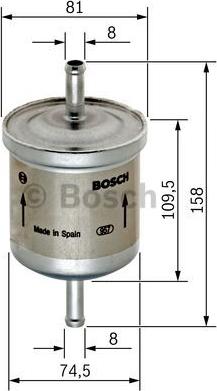 BOSCH 0 450 905 095 - Filtro carburante www.autoricambit.com