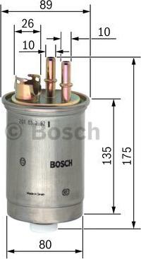 BOSCH 0 450 906 357 - Filtro carburante www.autoricambit.com