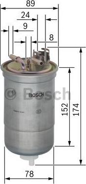 BOSCH 0 450 906 322 - Filtro carburante www.autoricambit.com