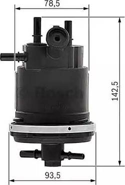 BOSCH 0 450 907 001 - Carter, Filtro carburante www.autoricambit.com