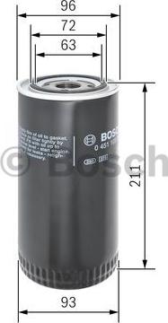 BOSCH 0 451 105 067 - Filtro olio www.autoricambit.com