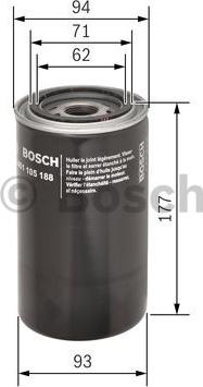 BOSCH 0 451 105 188 - Filtro olio www.autoricambit.com