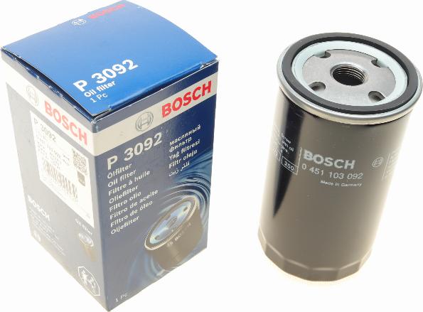 BOSCH 0 451 103 092 - Filtro olio www.autoricambit.com