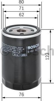 BOSCH 0 451 103 086 - Filtro olio www.autoricambit.com