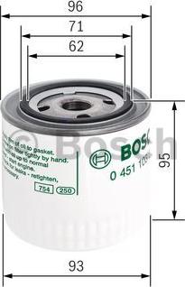 BOSCH 0 451 103 260 - Filtro olio www.autoricambit.com