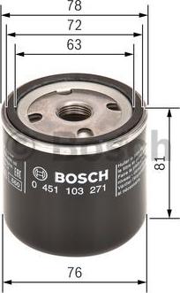 BOSCH 0 451 103 271 - Filtro olio www.autoricambit.com