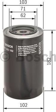 BOSCH 0 451 302 182 - Filtro olio www.autoricambit.com