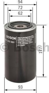 BOSCH 0 451 203 001 - Filtro olio www.autoricambit.com