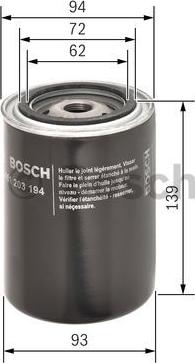 BOSCH 0 451 203 194 - Filtro olio www.autoricambit.com