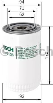 BOSCH 0 451 203 226 - Filtro olio www.autoricambit.com