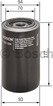 BOSCH 0 451 203 228 - Filtro olio www.autoricambit.com