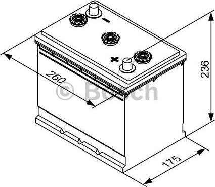 BOSCH 0 092 T30 620 - Batteria avviamento www.autoricambit.com