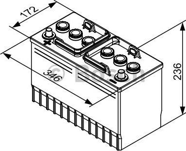 BOSCH 0 092 T30 350 - Batteria avviamento www.autoricambit.com