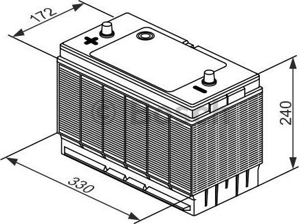 BOSCH 0 092 T30 330 - Batteria avviamento www.autoricambit.com