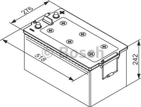 BOSCH 0 092 TE0 800 - Batteria avviamento www.autoricambit.com