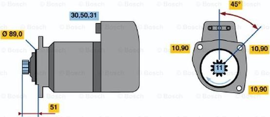 BOSCH 0 001 416 044 - Motorino d'avviamento www.autoricambit.com