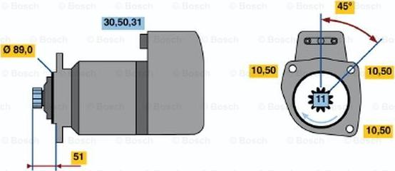 BOSCH 0 001 416 043 - Motorino d'avviamento www.autoricambit.com