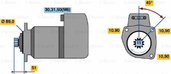 BOSCH 0 001 416 053 - Motorino d'avviamento www.autoricambit.com