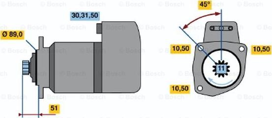 BOSCH 0 986 012 740 - Motorino d'avviamento www.autoricambit.com