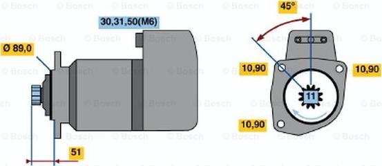 BOSCH 0 001 416 038 - Motorino d'avviamento www.autoricambit.com