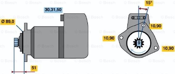 BOSCH 0 001 416 025 - Motorino d'avviamento www.autoricambit.com