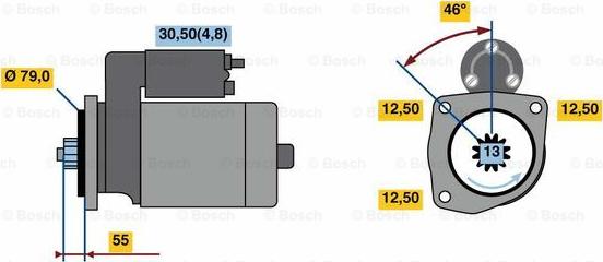 BOSCH 0 001 142 003 - Motorino d'avviamento www.autoricambit.com