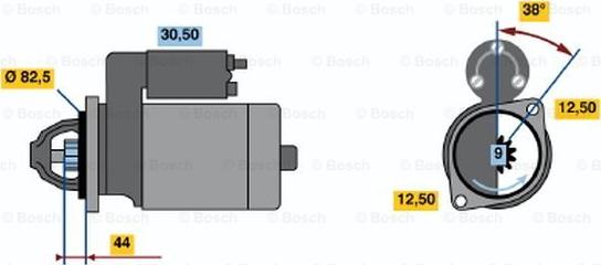 BOSCH 0 001 109 044 - Motorino d'avviamento www.autoricambit.com