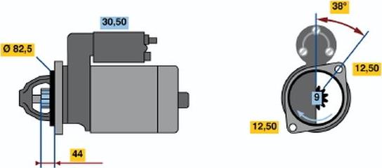 BOSCH 0001109043 - Motorino d'avviamento www.autoricambit.com