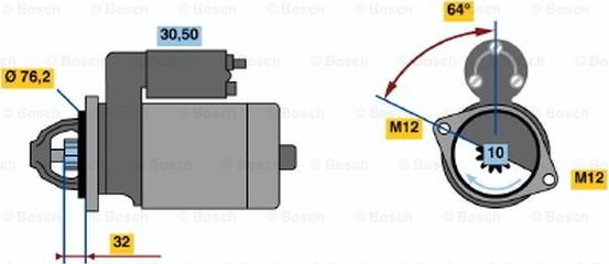 BOSCH 0 001 109 066 - Motorino d'avviamento www.autoricambit.com