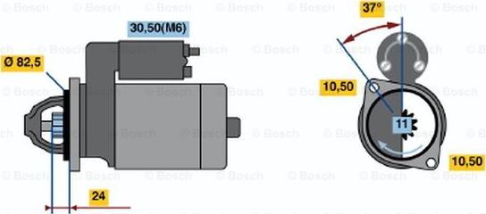 BOSCH 0 001 109 033 - Motorino d'avviamento www.autoricambit.com