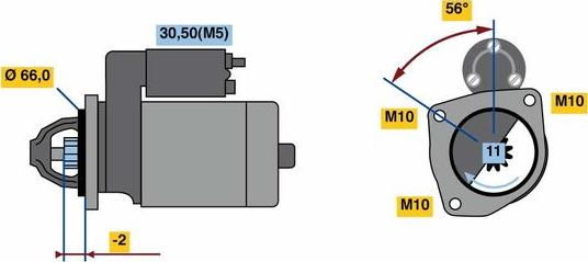 BOSCH 0 001 109 364 - Motorino d'avviamento www.autoricambit.com