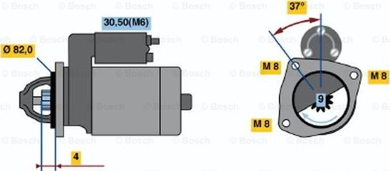 BOSCH 0 001 109 300 - Motorino d'avviamento www.autoricambit.com