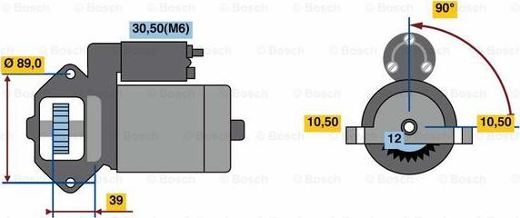 BOSCH 0 001 109 387 - Motorino d'avviamento www.autoricambit.com