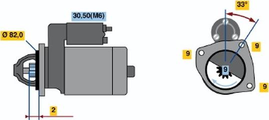 BOSCH 0 001 109 267 - Motorino d'avviamento www.autoricambit.com